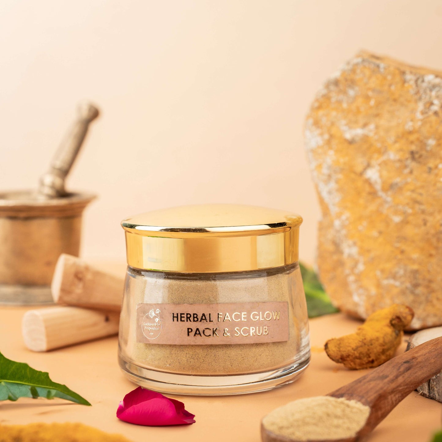 Herbal Face Glow Pack And Scrub
